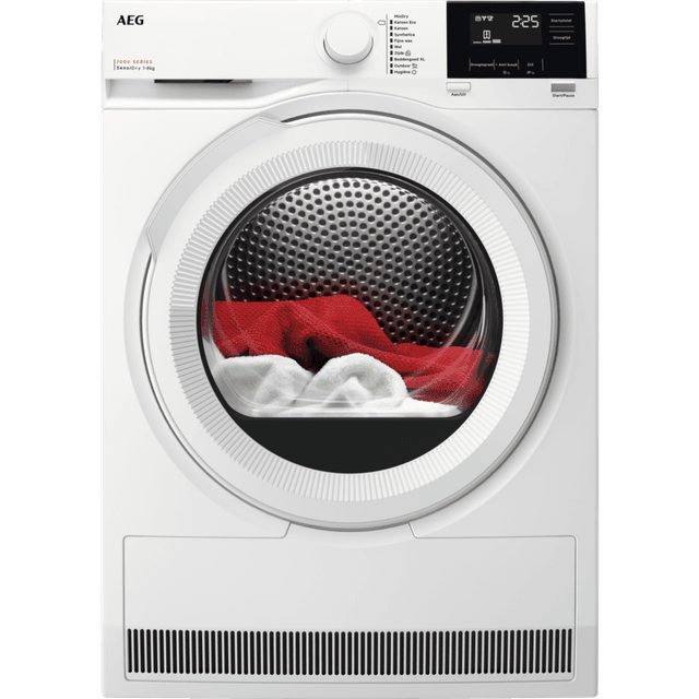AEG TR738AT2B SensiDry -  Warmtepompdroger - 8 kg - 67 dB - Energielabel C