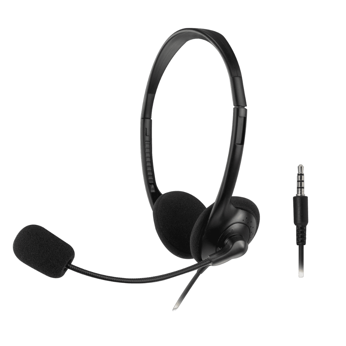 ACT AC9330 On-ear Bedrade hoofdtelefoon Zwart — afbeelding 1