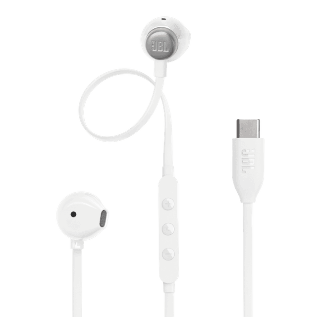 JBL TUNE 305C USB-C In-ear Bedrade oordopjes Wit