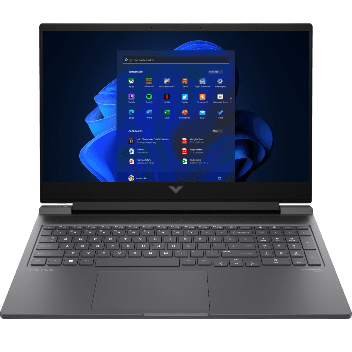 HP Victus 16-r0870nd - 16.1 inch - Intel Core i7 - 16 GB - 512 GB - GeForce RTX 4070 — afbeelding 1