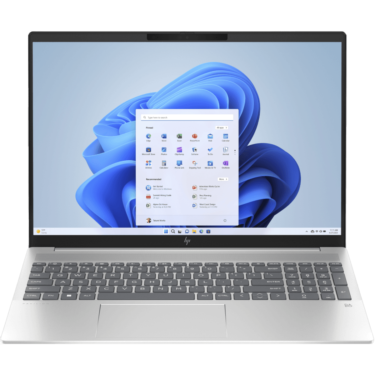 HP Pavilion Plus 16-ab0801nd - 16 inch - Intel Core i7 - 16 GB - 1 TB - GeForce RTX 3050 — afbeelding 1