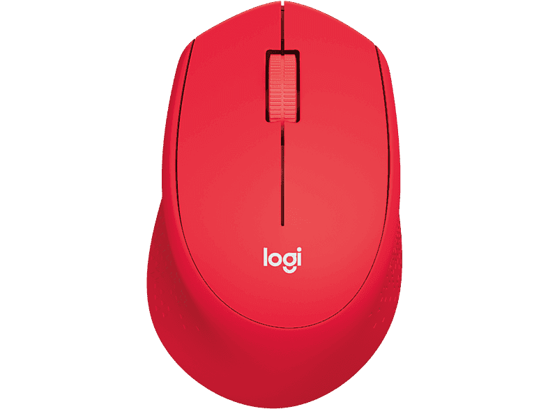 Logitech M330 Silent Plus Draadloos Muis Rood — afbeelding 1