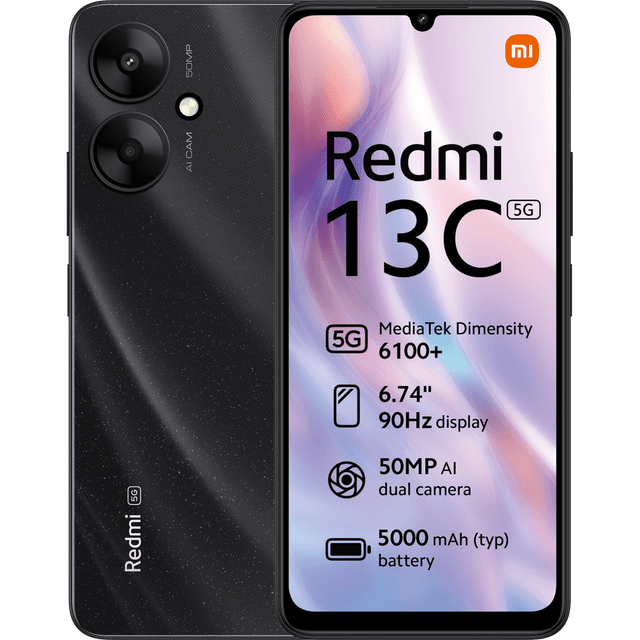 XIAOMI  Redmi 13C 5G - 128 GB Zwart