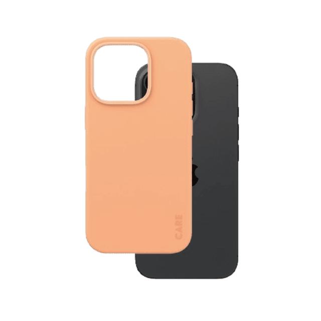 CARE Fashionable Case met MagSafe Telefoonhoesje voor Apple iPhone 2024 6.1'' Pro Perzik