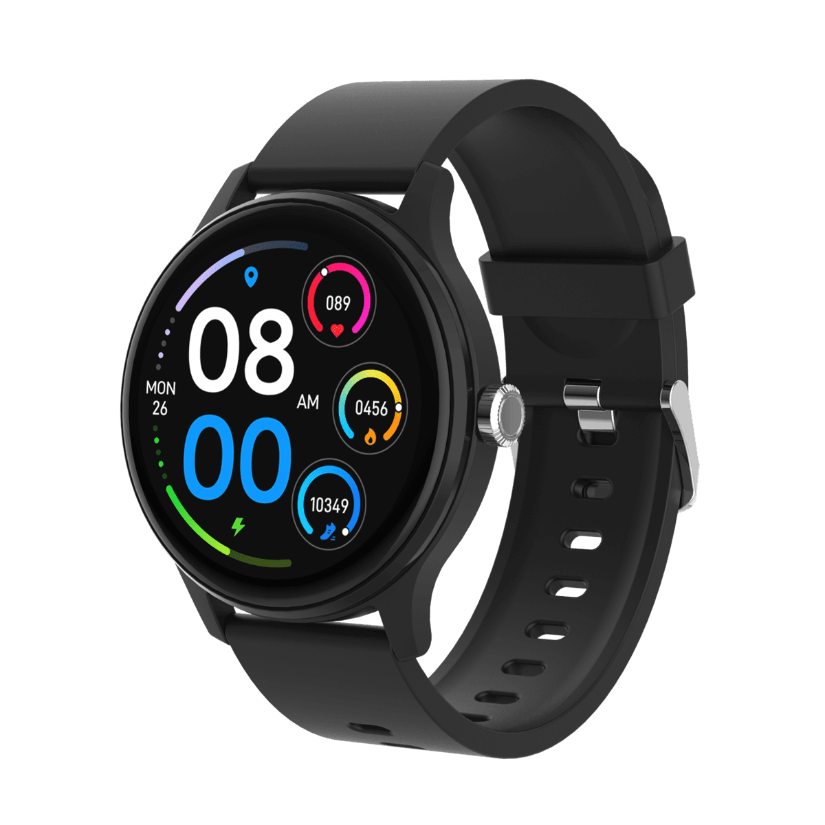 PEAQ PSW 100-BK Smartwatch Zwart — afbeelding 1