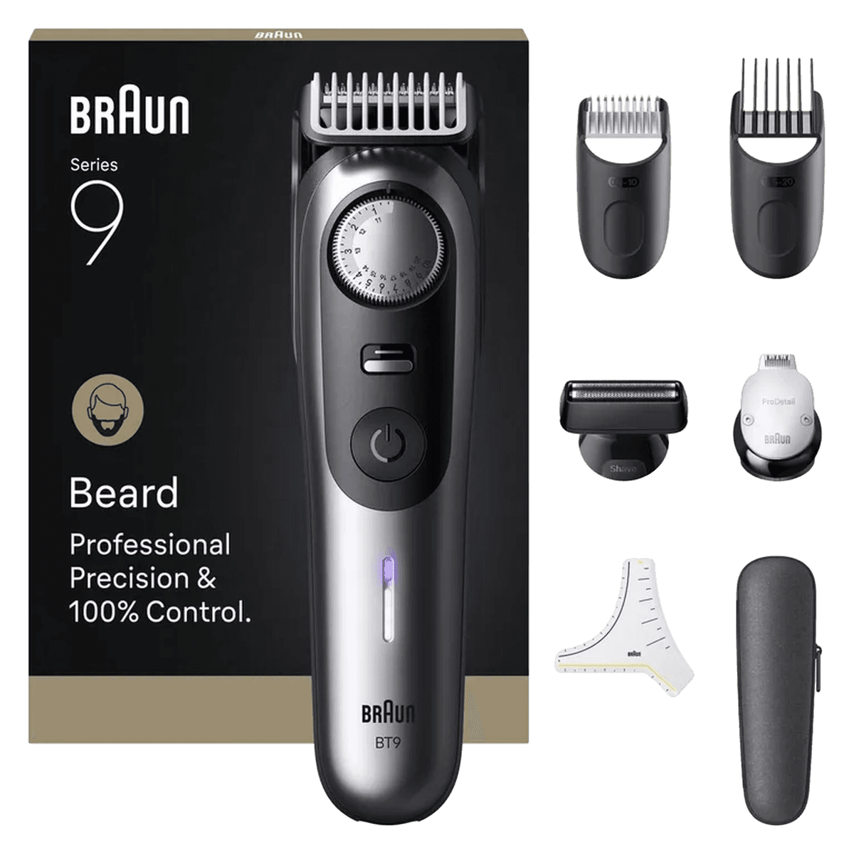 BRAUN baardtrimmer BT 9520 Baardtrimmer Metallic grijs — afbeelding 1