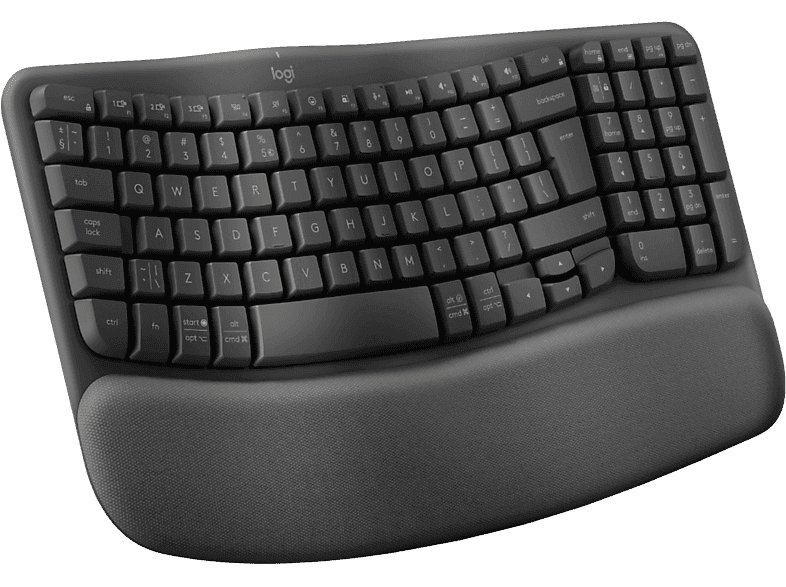 Logitech Wave Keys - Draadloos Ergonomisch Toetsenbord Zwart — afbeelding 1