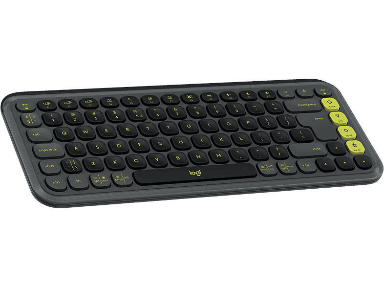 Logitech Pop Icon Keys Draadloos Toetsenbord Zwart — afbeelding 1