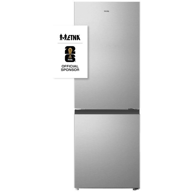 ETNA  KCV343RVS -  Koel-vriescombinatie - breedte 49.5 cm - hoogte 143 cm - inhoud 175 l