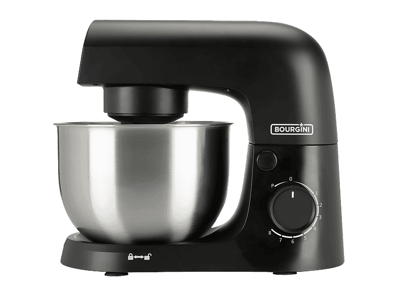 Bourgini Kitchen Chef 4.5l Keukenmachine Zwart 1500 W — afbeelding 1