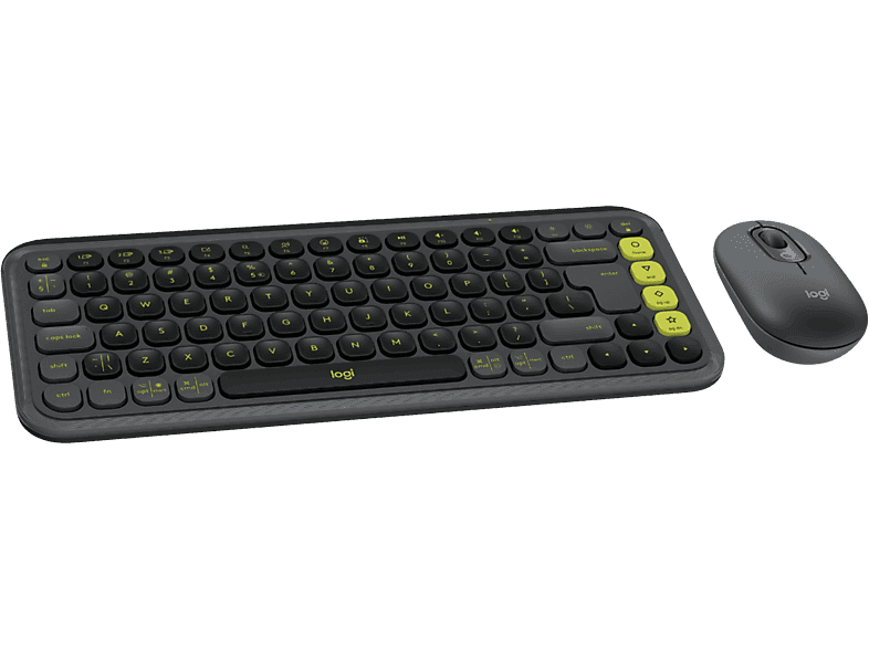 Logitech Pop Icon Combo Draadloos Toetsenbord En Muis Zwart — afbeelding 1
