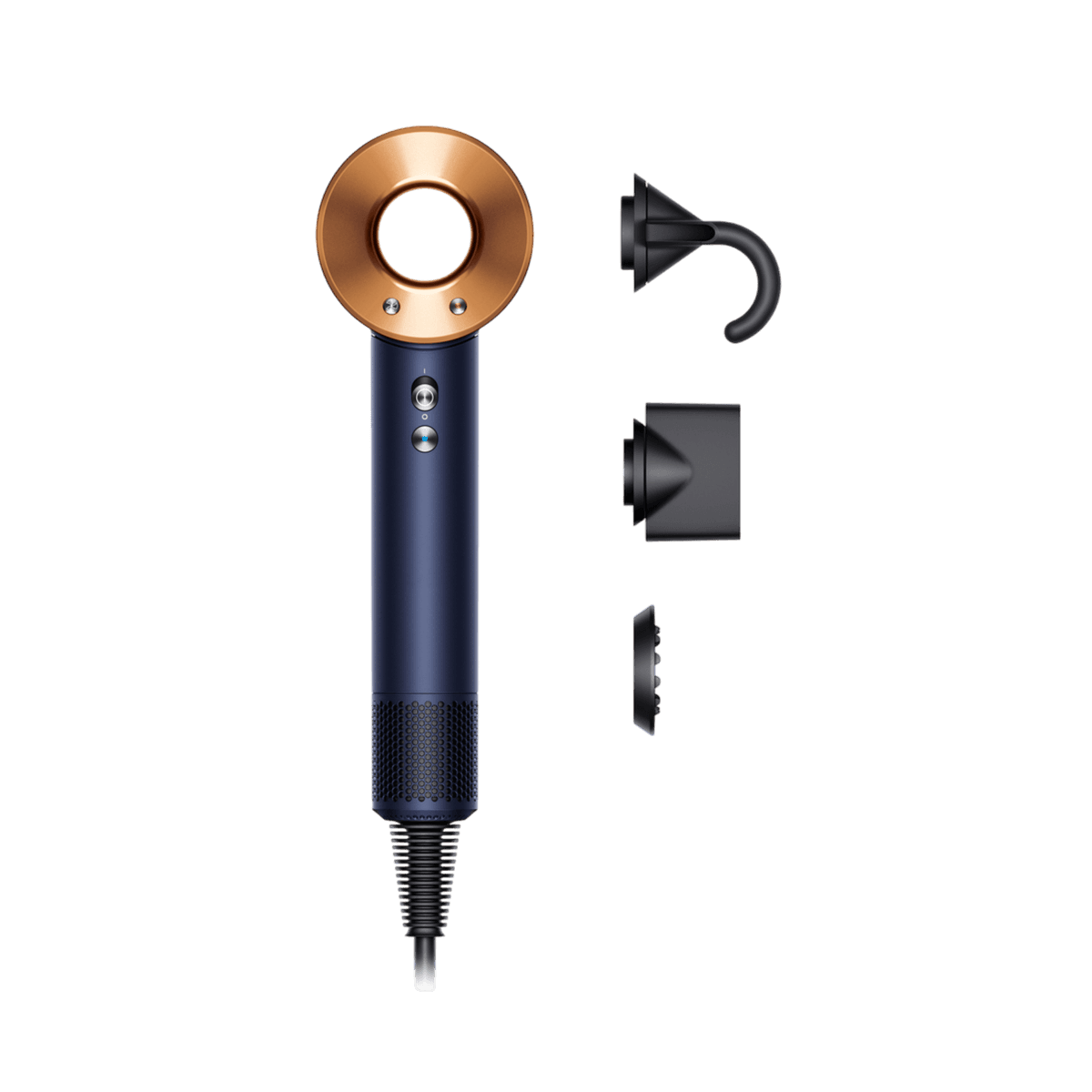 DYSON Supersonic Straight + Wavy Blue/Copper Föhn Blauw — afbeelding 1
