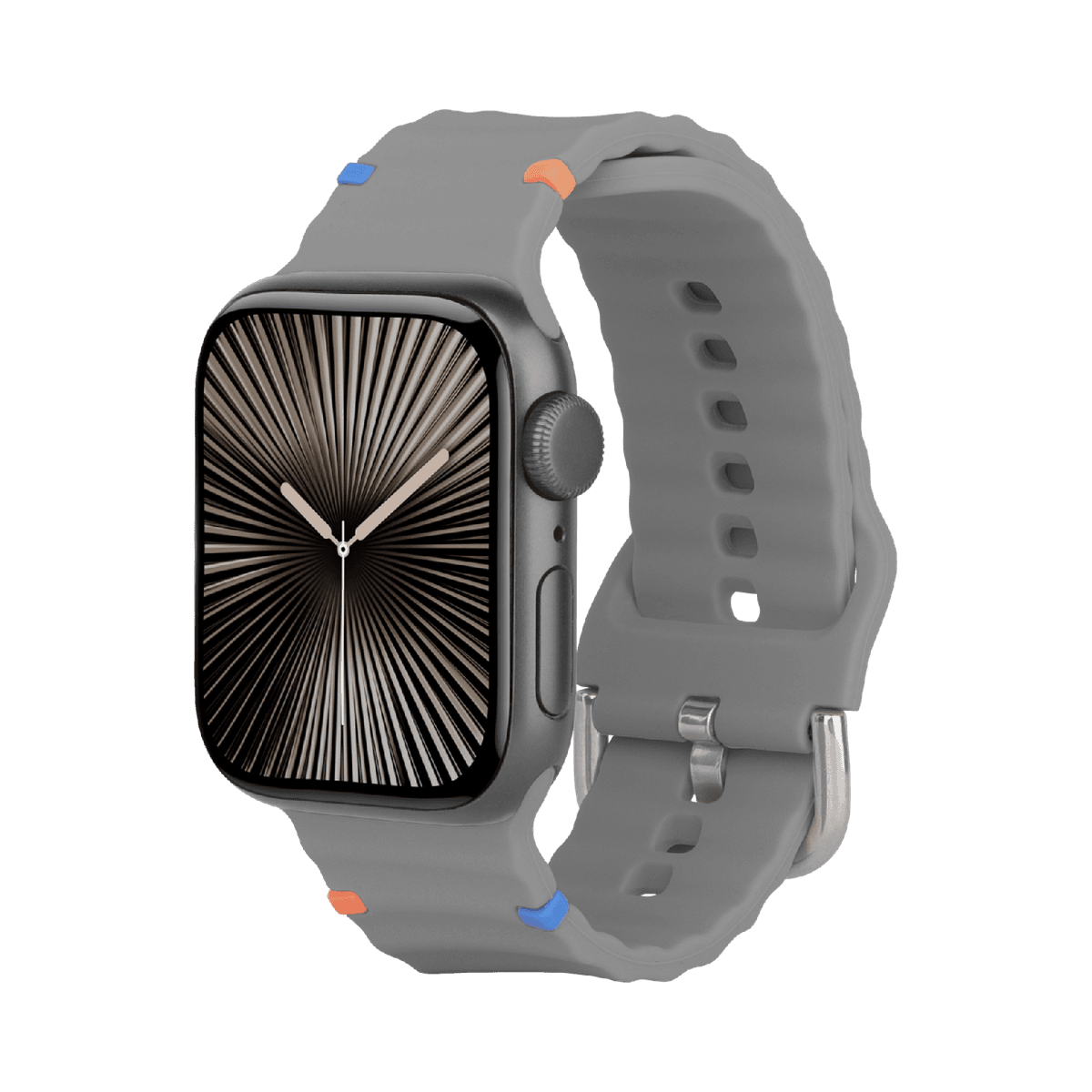 JUST IN CASE ActiveFlex Strap Apple Watch 40-42mm Horlogebandje Grijs — afbeelding 1
