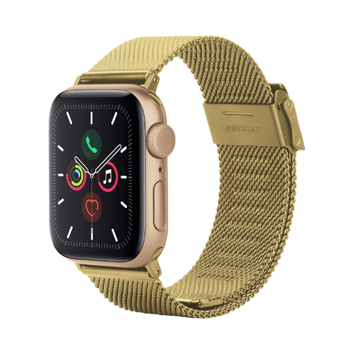 JUST IN CASE SilkSteel Strap Apple Watch 40-42mm Horlogebandje Goud — afbeelding 1