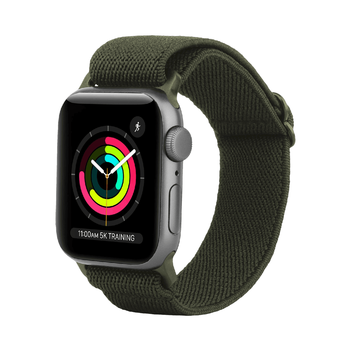 JUST IN CASE Urban Textura Strap Apple Watch 44-49mm Horlogebandje Groen — afbeelding 1