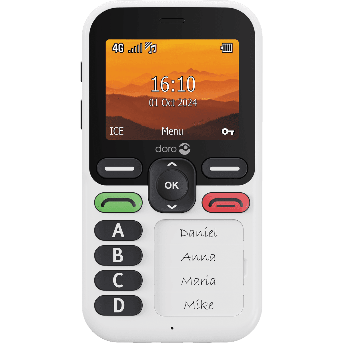DORO LEVA X10 4G Seniorphone met SOS Button + GPS - 17 MB Wit — afbeelding 1