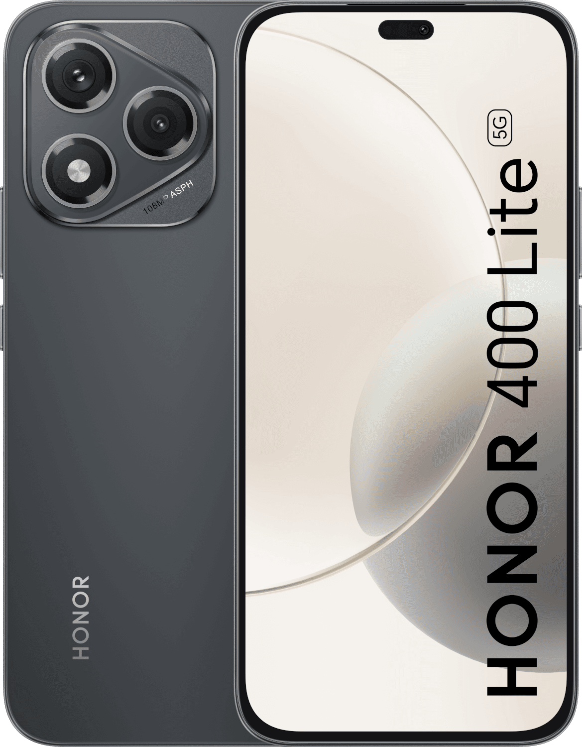 HONOR 400 Lite Zwart + Earbuds X7 Lite Wit - 256 GB Zwart - 256 GB Zwart — afbeelding 1