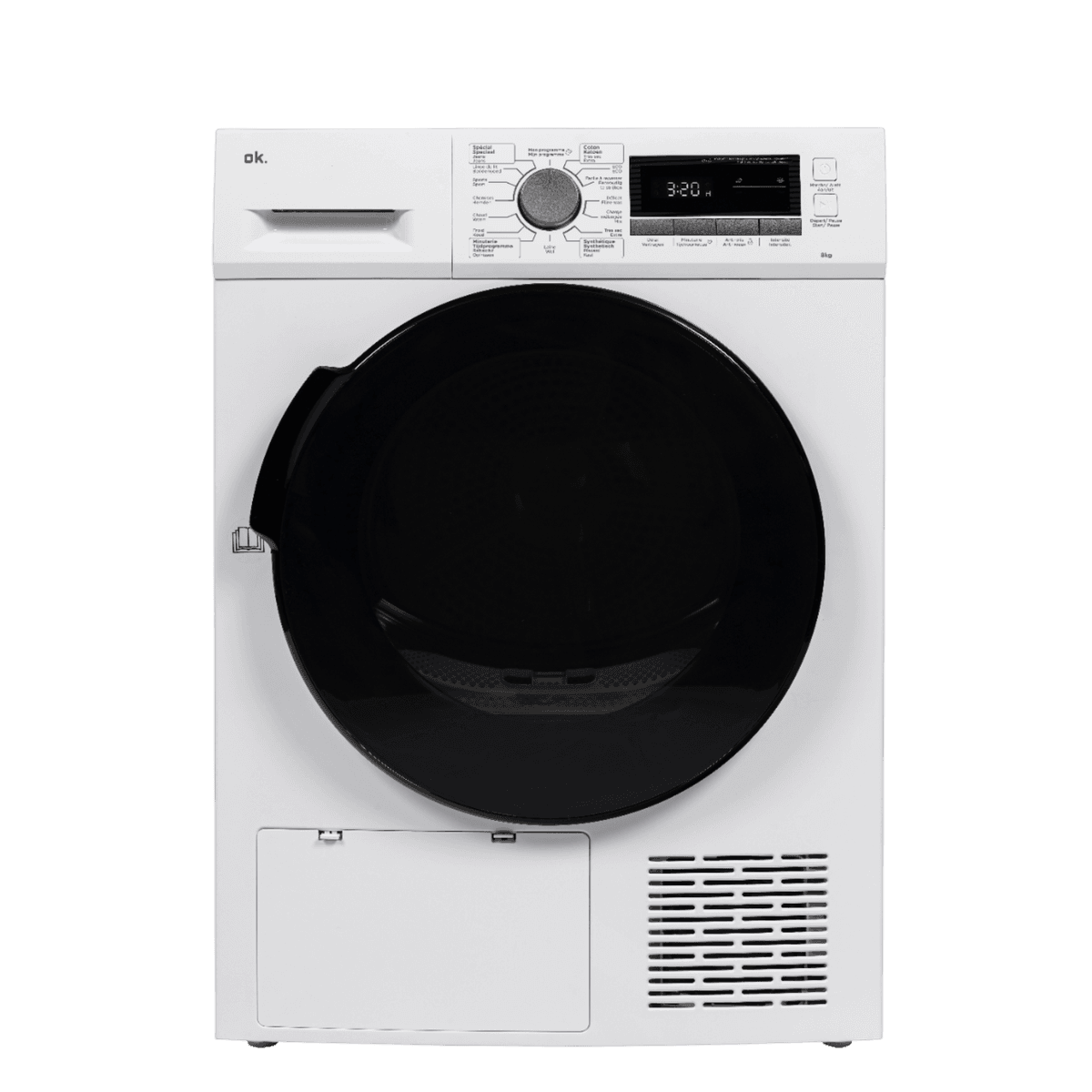 OK. OTD 8346 D - Warmtepompdroger - 8 kg - 65 dB – Energielabel D — afbeelding 1