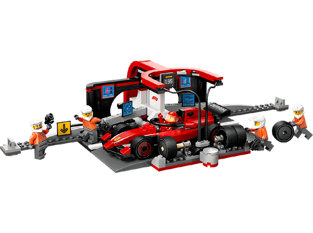 Lego City 60443 F1 Pitstop En Pitcrew Met Ferrari Auto Bouwstenen