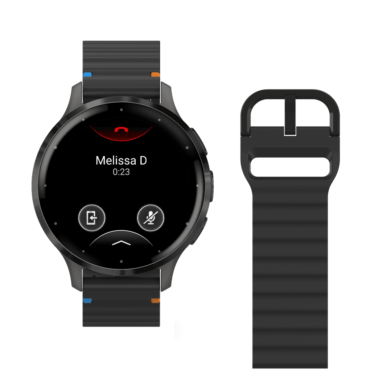 JUST IN CASE ActiveFlex Garmin Venu 3S Horlogebandje Zwart — afbeelding 1
