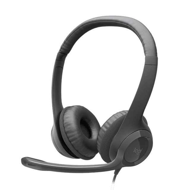 LOGITECH H390 PC On-ear Bedrade headset Zwart