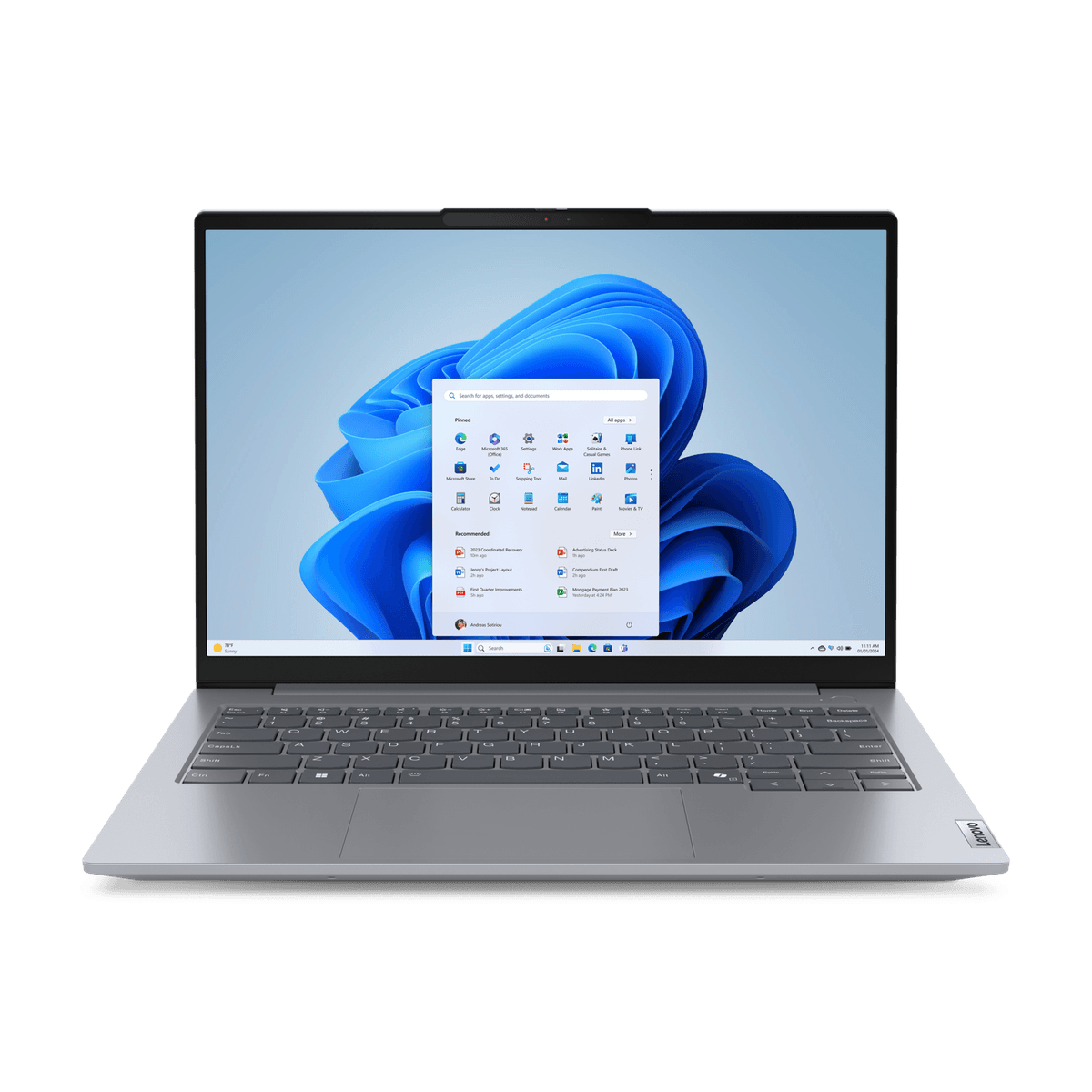 LENOVO ThinkBook 14 G7 ARP - 14 inch - Ryzen™ 7 7735HS - 16 GB - 512 GB - Radeon™ 680M — afbeelding 1