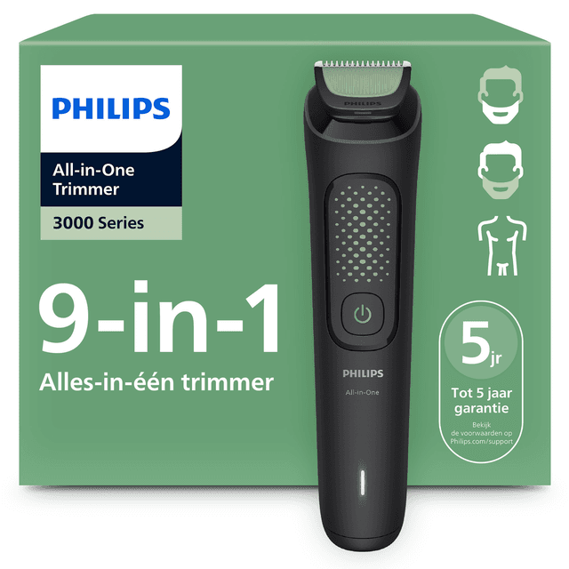 PHILIPS MG3945/15 Philips Series 3000 9 in 1 Multigroom Zwart