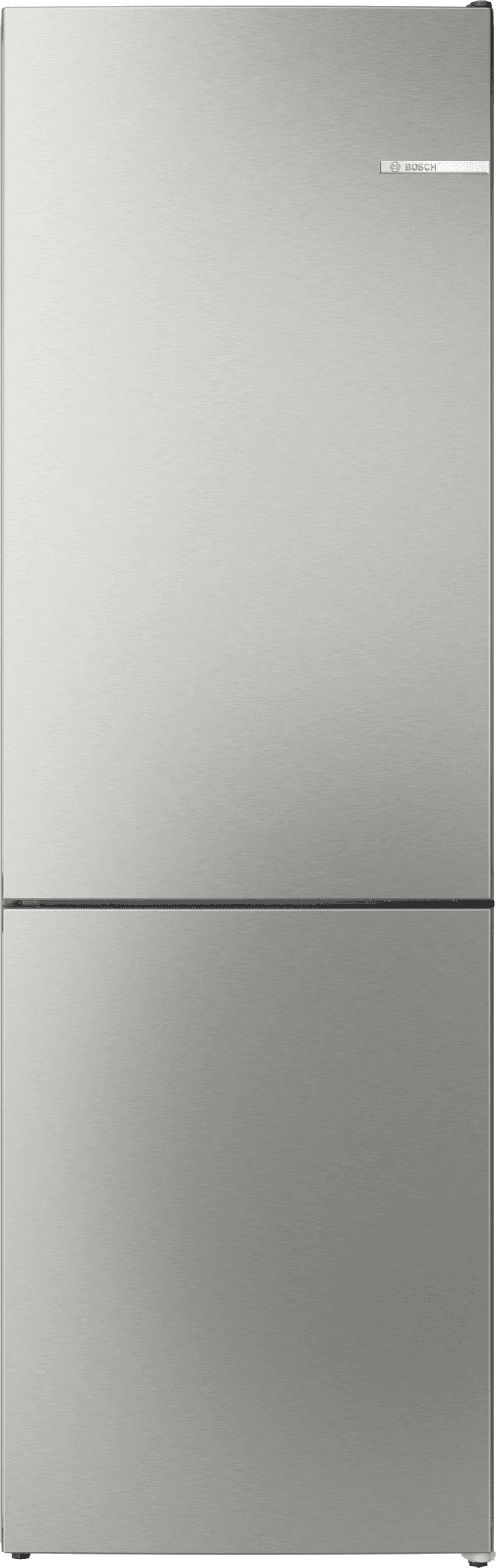 BOSCH KGN362LAF - Koelkast met vriesvak - breedte 60 cm - hoogte 186 cm - inhoud 321 l  - NoFrost Zilver