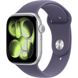Apple Watch Series 11 gps - 46mm Aluminium Case - Purple Fog Sport Band M/l Smartwatch Silver