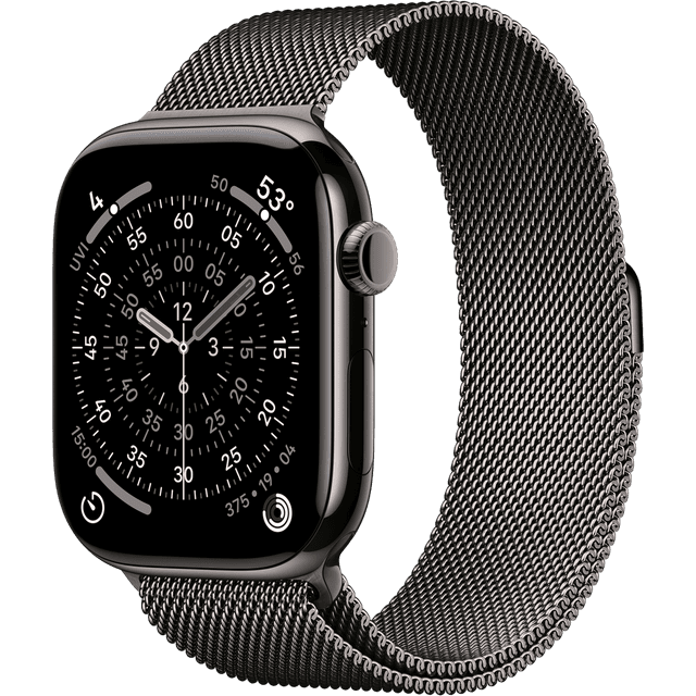 Apple Watch Series 11 gps + Cellular - 46mm titanium Case Milanese Loop S/m Smartwatch Slate