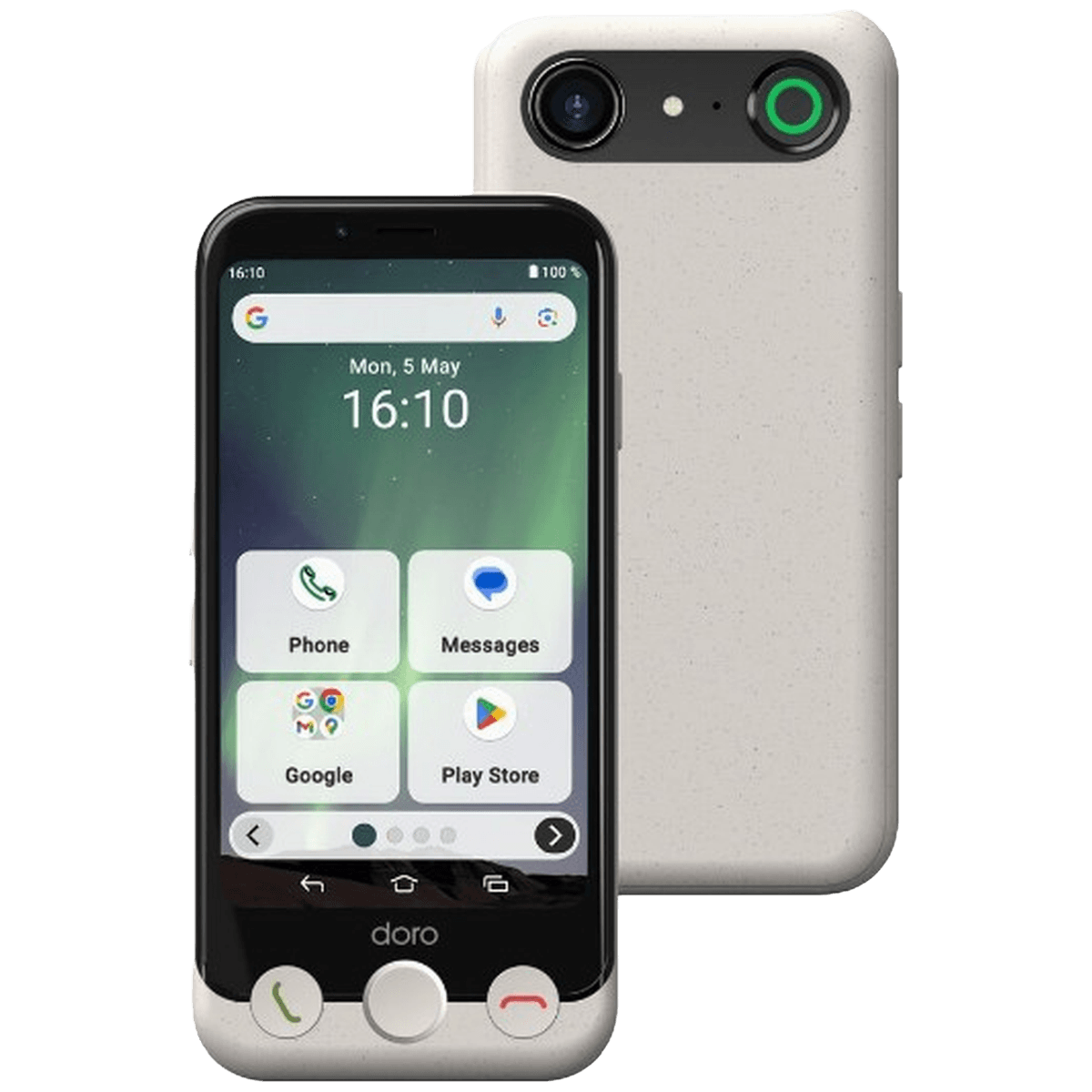 DORO Aurora A10 Senior 64 GB Bone White - 64 GB Wit — afbeelding 1
