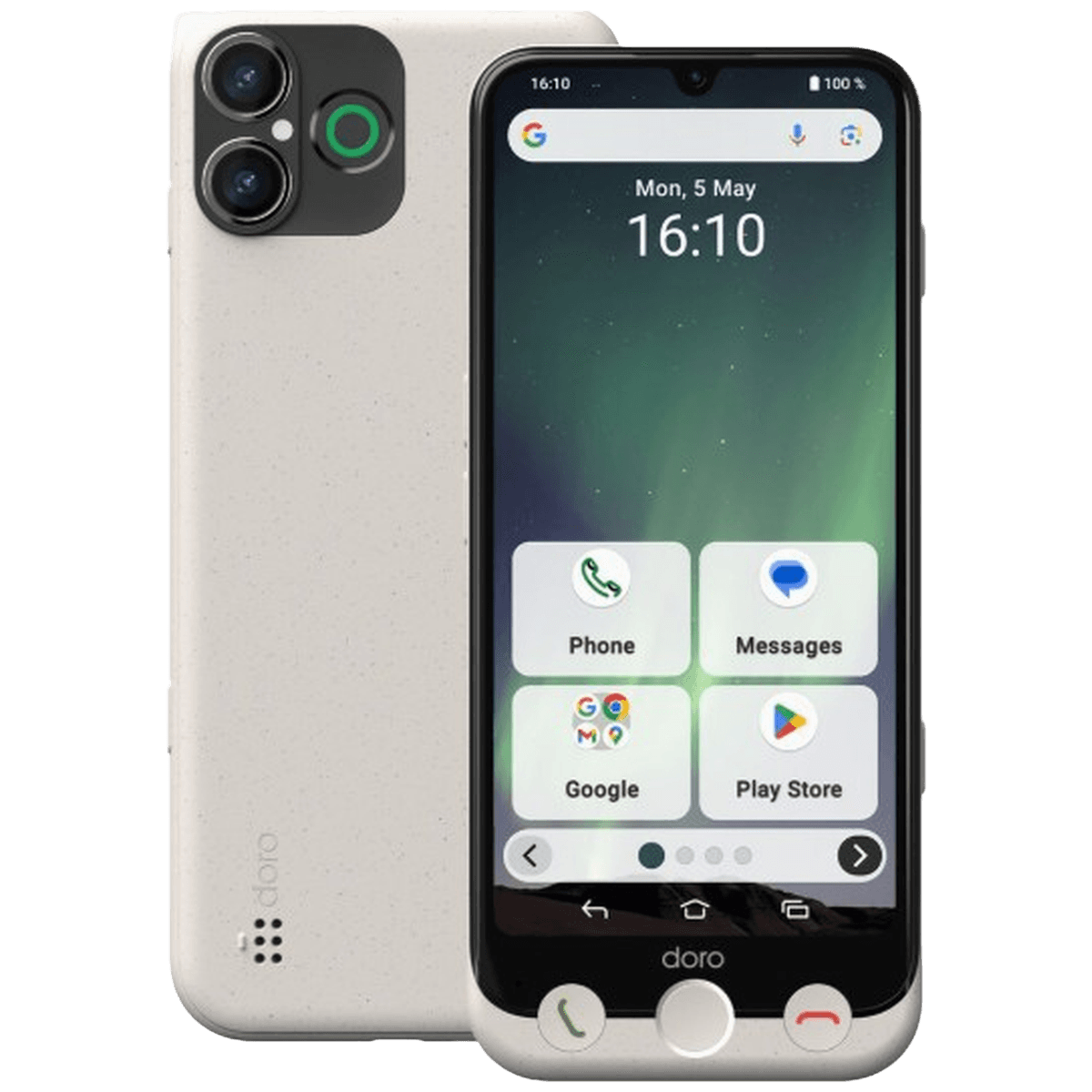 DORO Aurora A30 Senior 128 GB Bone White - 128 GB Wit — afbeelding 1