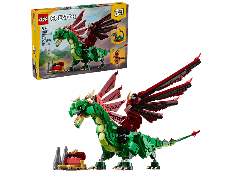 Lego Creator 3in1 31161 Middeleeuwse Draak Bouwstenen — afbeelding 1
