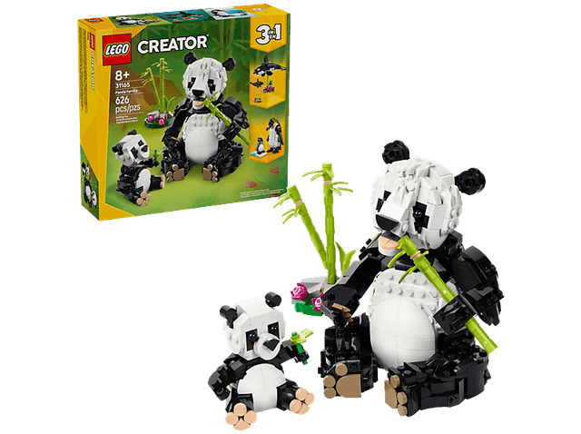 Lego Creator 3in1 31165 Wilde Dieren: Pandafamilie Bouwstenen