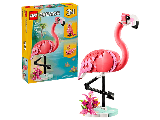 Lego Creator 3in1 31170 Wilde Dieren: Roze Flamingo Bouwstenen