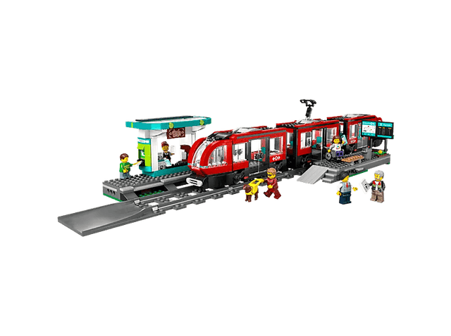 Lego City 60423 Stadstram En Station Bouwstenen