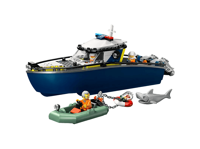 Lego City 60456 Achtervolging Met Politieboot Bouwstenen Multicolor — afbeelding 1