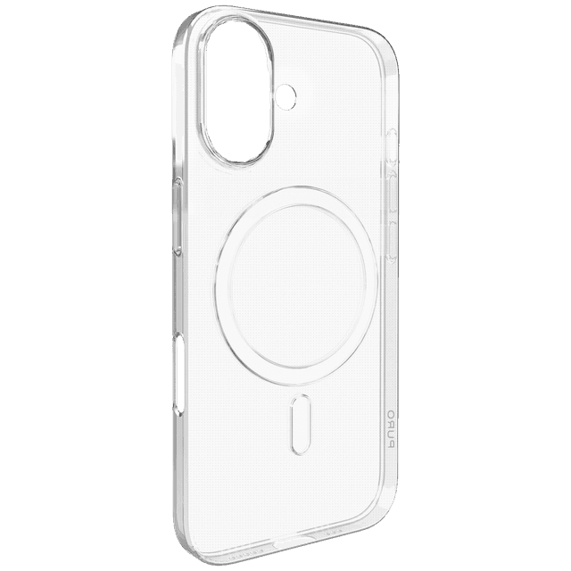PURO Cover Ultra-Slim Magsafe "0.3 MAG" in TPU Telefoonhoesje voor Apple iPhone 16 Transparent
