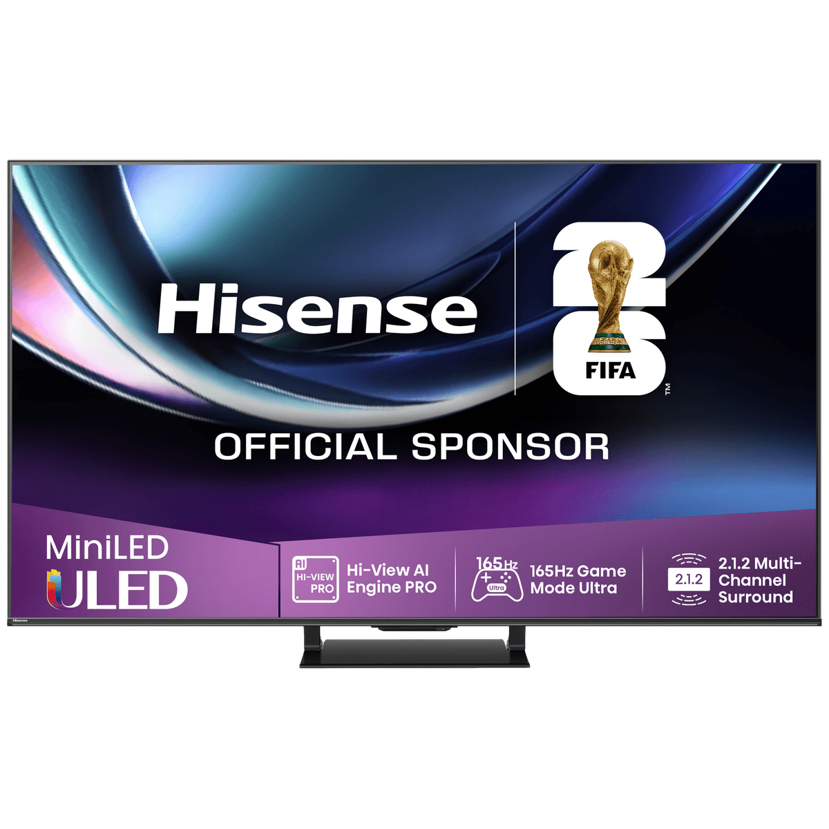 HISENSE 75U72Q PRO - Ultra HD 4K - Mini-led-tv - 75 inch - 2025 — afbeelding 1