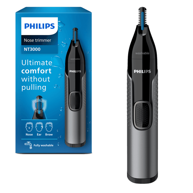 PHILIPS Series 3000 Neushaartrimmer Trim neus-, oor- en wenkbrauwhaar  Grijs NT3650/16