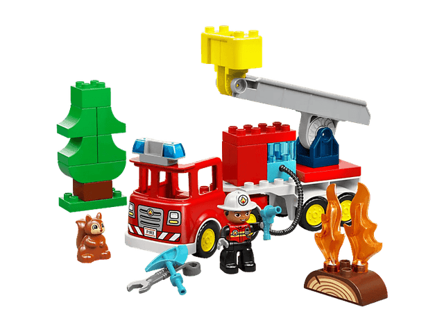 Lego Duplo 10473 Brandweertrucken Brandweerman Bouwstenen