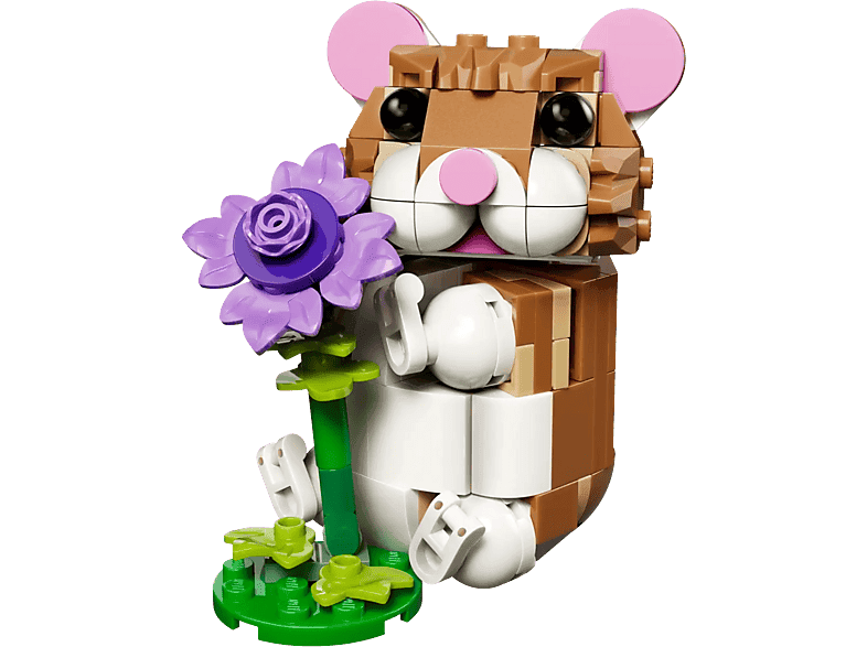 Lego Creator 3in1 31376 Schattige Hamster Met Bloem Bouwstenen Multicolor — afbeelding 1