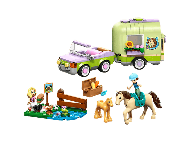 Lego Friends 42695 Trailer Met Paard En Veulen Bouwstenen