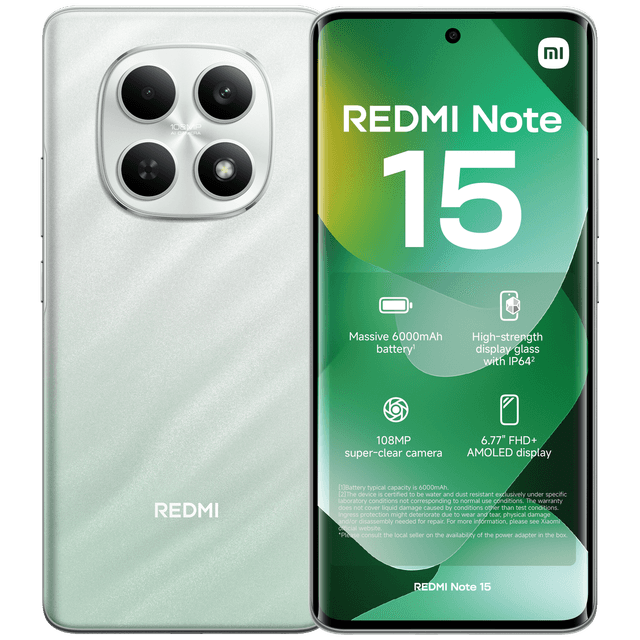 XIAOMI Redmi Note 15 - 6GB - 128 GB Groen