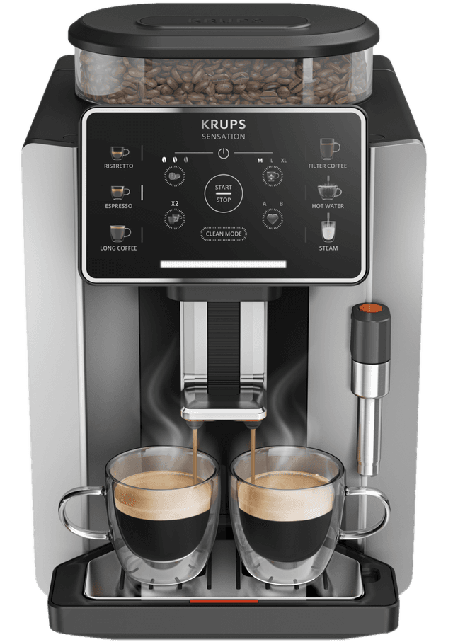 KRUPS EA910E Sensation C90 - Volautomatische espressomachine - Zilver