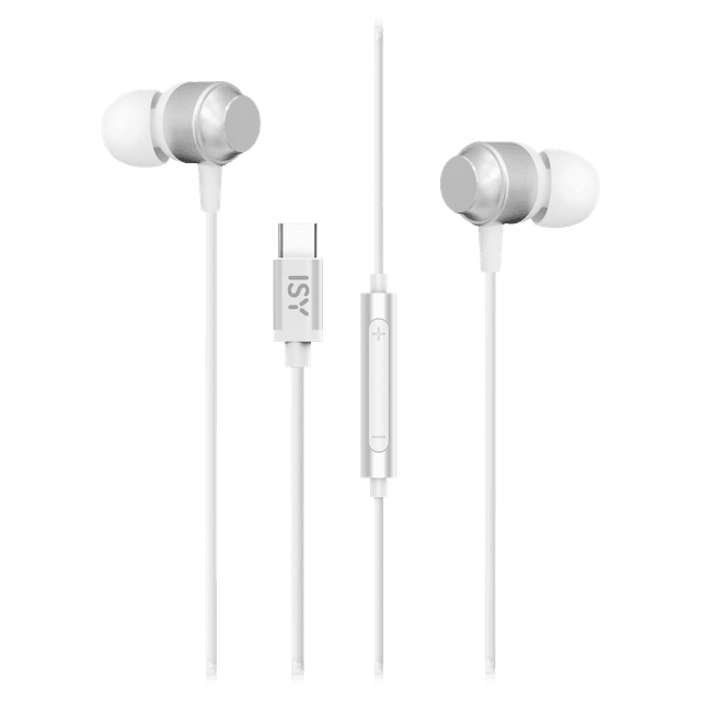 ISY IIE-1102-1 WT USB-C In-ear Bedrade oordopjes Wit