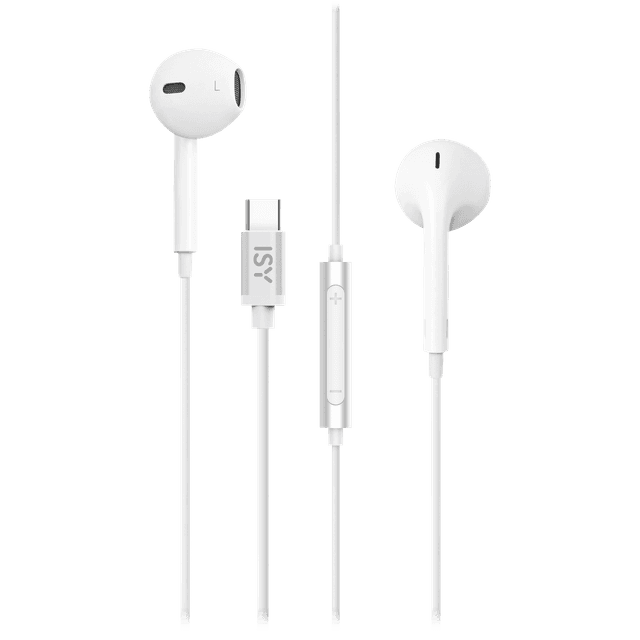 ISY IIE-1200-1-WT USB-C In-ear Bedrade oordopjes Wit