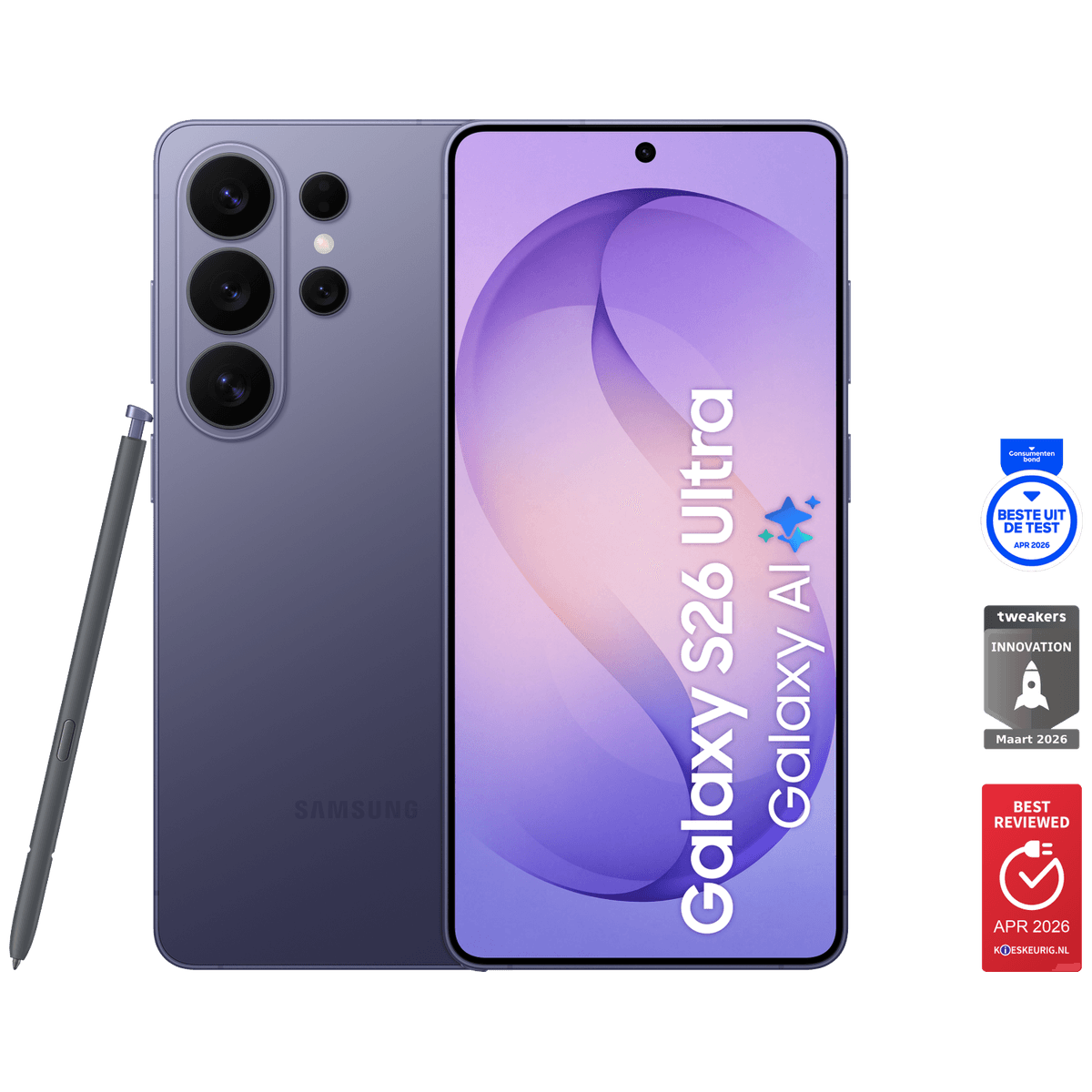 SAMSUNG Galaxy S26 Ultra - 5G - 512 GB Paars — afbeelding 1