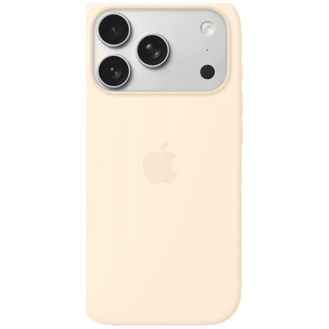 APPLE Silicone MagSafe Cover voor Apple iPhone 17 Pro Vanilla