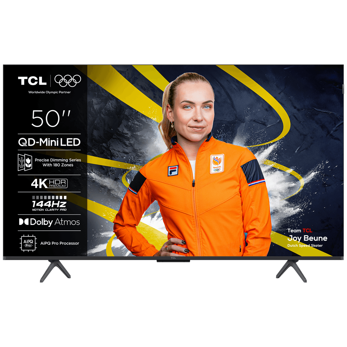 TCL 50C6K - Ultra HD 4K - Mini-led-tv - 50 inch - 2025 — afbeelding 1